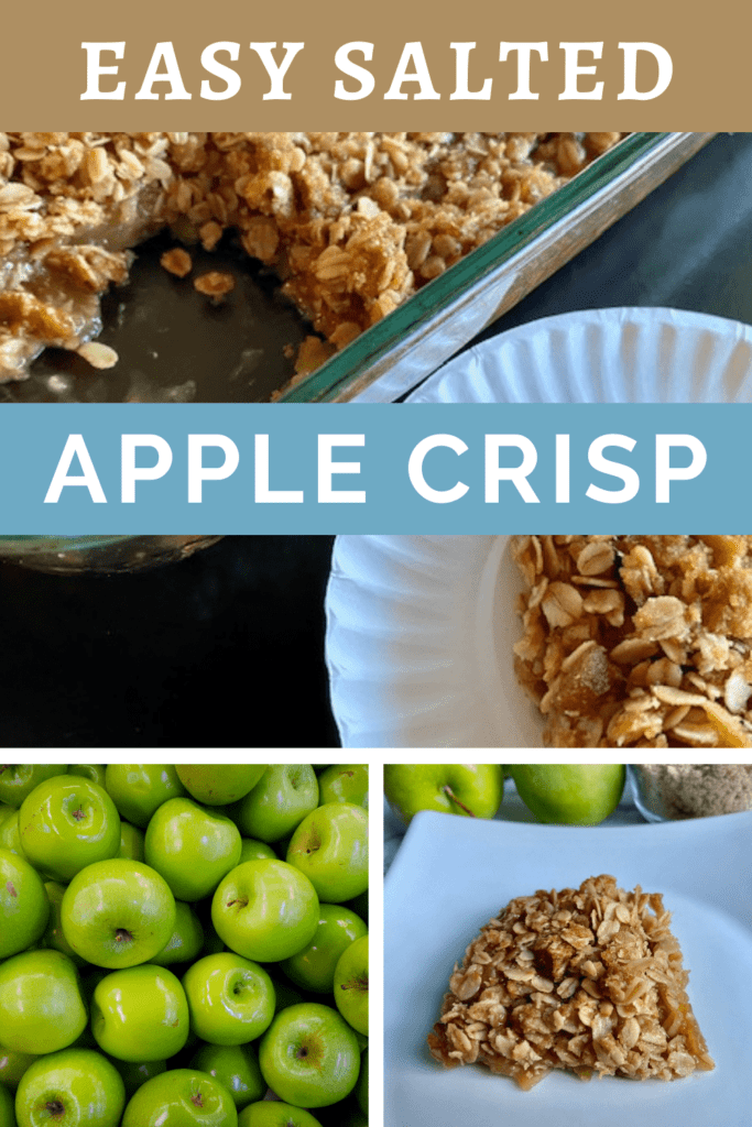 This is the best homemade apple crisp made with a delicious oats crumble topping. It can be made in a cast iron skillet or in a 9 x 13 pan. Prepare it with gluten free oats and almond flour to make it GF and enjoy this amazing apple dessert warm a la mode. The brown sugar and oat topping is the best apple crisp topping out there and is extra crispy. This is the best easy fall dessert idea with apples and it feeds a crowd