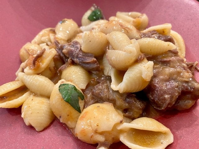braised beef and pasta