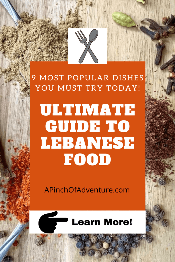 What is Lebanese food? Find out what are popular Lebanese foods and what they are in this article. Is Lebanese cuisine compatible with the Mediterranean Diet? Everything you need to know about Lebanese food as a part of Middle Eastern and Mediterranean food is found in this article! Recipes and information inside. A guide to traditional Lebanese food and the top 9 most popular Lebanese dishes!
