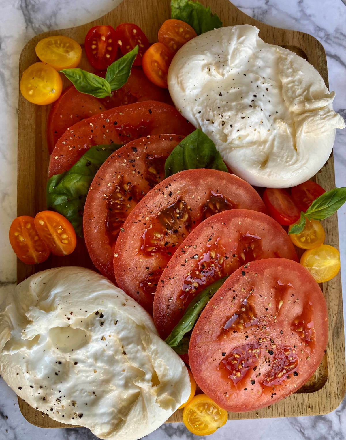 Caprese salad with a twist